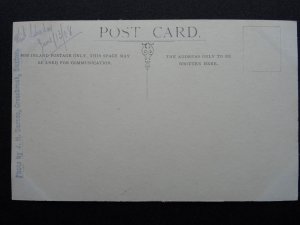 Buxton CRESSBROOK VILLAGE Upper Cottages c1908 RP Postcard by J.H. Barnes