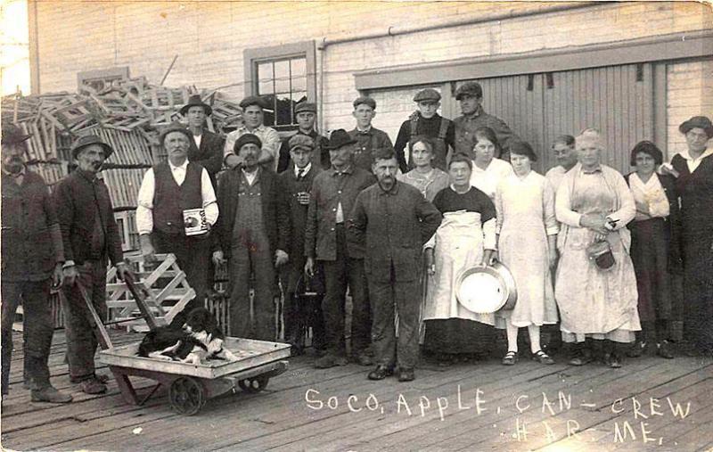 Harmony ME Soco Apple, Can-Crew RPPC Postcard