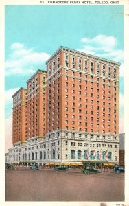 Vintage Postcard 1934 Commodore Perry Hotel Historical Building Toledo Ohio OH