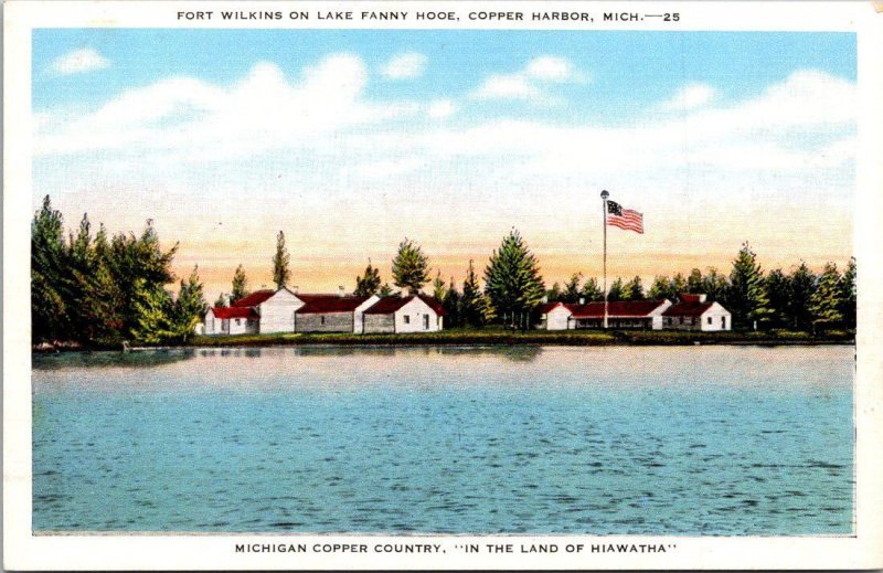 Michigan Copper Harbor Fort Wilkins On Lake Fanny Hoo4