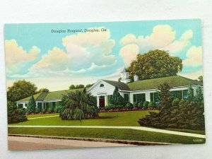 Vintage Postcard Douglas Hospital Douglas GA Georgia C.T. American Art