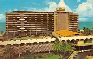 San Juan Puerto Rico Hotel Beach Cabana Club La Concha Vintage Postcard K62756