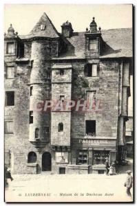 Postcard Old House Landerneau Duchess Anne Patisserie