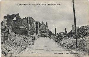 France Moreuil somme la rue de l'hospital the hospital street 01.29