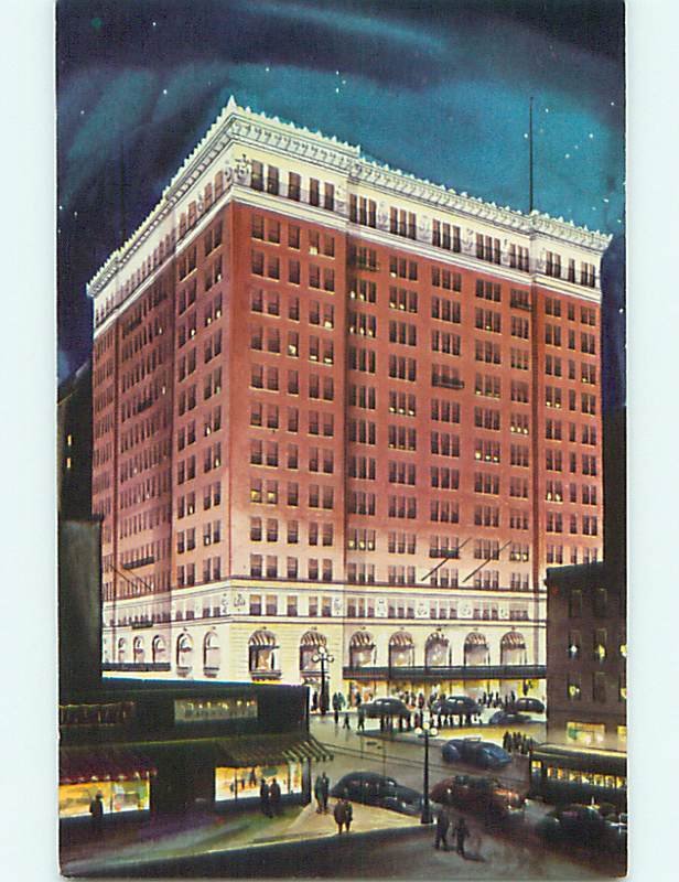 Unused 1950's OLD CARS & TUTWILER HOTEL Birmingham Alabama AL Q5938
