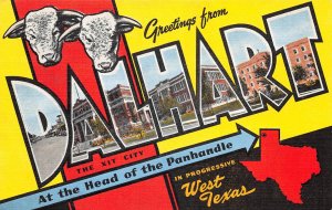 Dalhart, Texas, Greetings From Dalhart, Large Letters, AA370-30