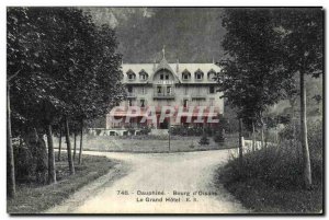 Old Postcard Dauphine Bourg d Oisans Grand Hotel