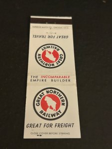 Vintage Matchbook Cover Great Northern Railway MB181