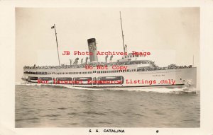 CA, Catalina, California, RPPC, Steamship Catalina, Photo