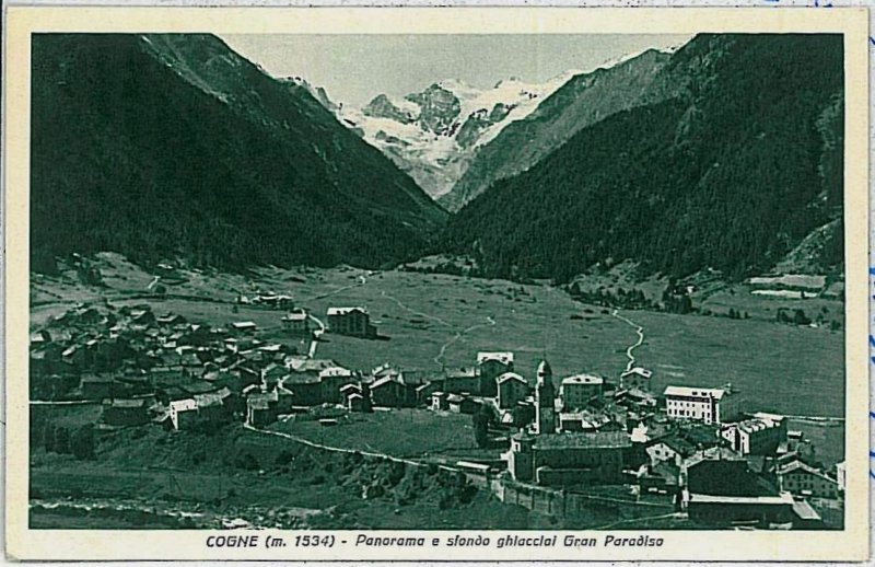 AOSTA province vintage postcard - cogne -