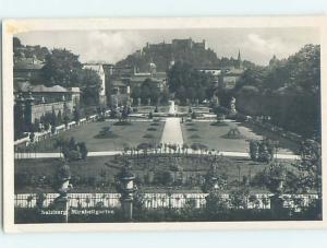 old rppc LARGE GARDEN AREA Salzburg Austria HM1616