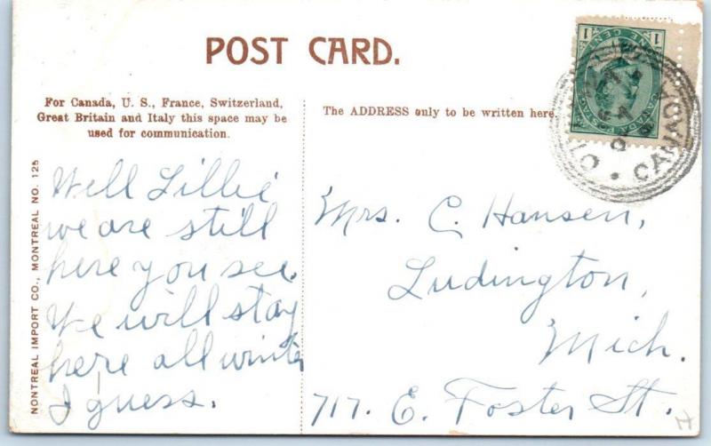 OTTAWA, ONTARIO  Canada    Birdseye GATINEAU POINT  ca 1910s   Postcard 