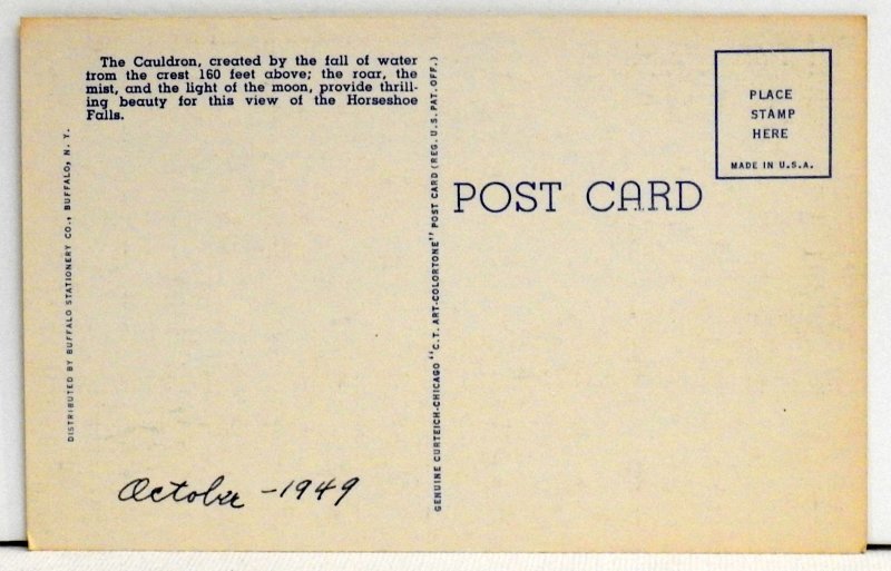 Boiling Waters Below Horseshoe Falls at Night