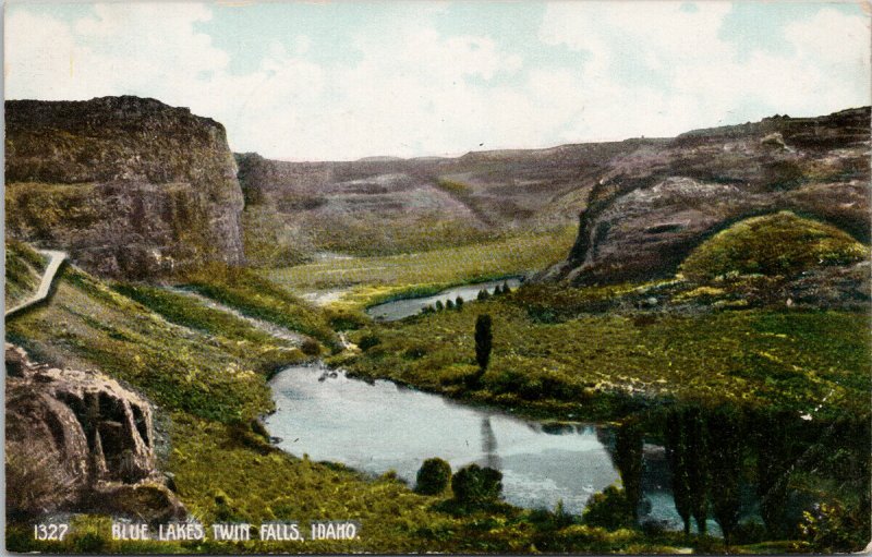 Blue Lakes Twin Falls Idaho ID c1911 Sprague & Bedford Postcard G6