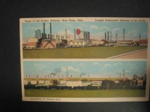 WEST TULSA OK Cosden OIL REFINERY MULTI-VIEW c1920 PC
