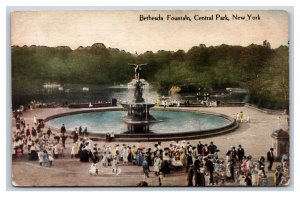 Bethseda Fountain Central Park New York CIty NY NYC UNP DB Postcard U20