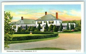 GREENSBORO, North Carolina NC ~ STARMOUNT COUNTRY CLUB c1940s Linen  Postcard