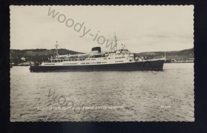 f2155 - Dutch Ferry - Koningin Elizabeth leaving Dover - postcard