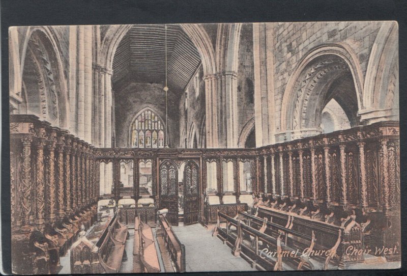 Cumbria Postcard - Cartmel Church, Choir West   T5936