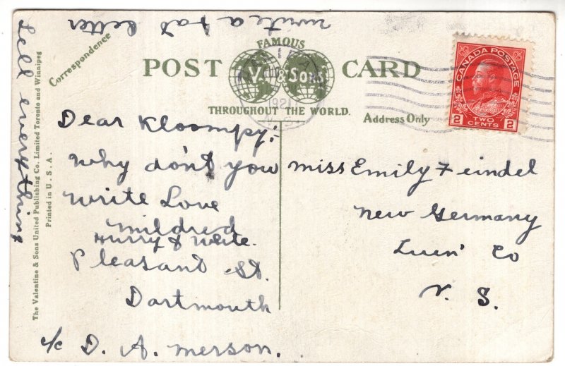 St Paul's Church, Halifax, Nova Scotia, Used 1921