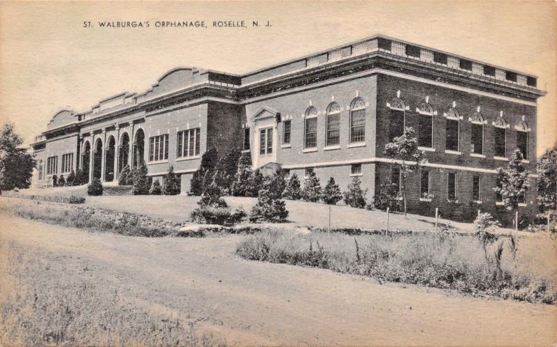 ROSELLE NEW JERSEY ST WALBURGAS ORPHANAGE-MAYROSE PUBLISHED PHOTO POSTCARD 1940s