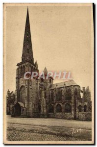 Old Postcard The Cathedral Treguier