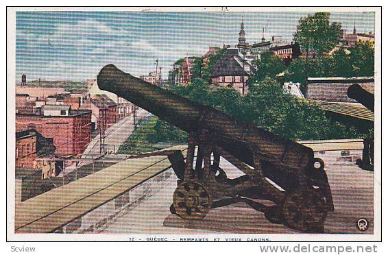 Remparts Et Vieux Canons, Quebec, Canada, PU-1946