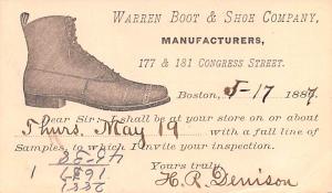 Pionner Advertising (1893 - 1898) Old Vintage Antique Post Card Warren Room &...