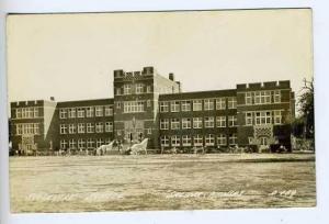 Salina KS Roosevelt School RPPC Postcard