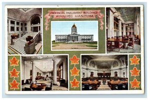 1931 The Provincial Parliament Buildings Winnipeg Manitoba Canada Postcard 