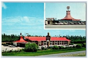 1977 Red Carpet Inn St Augustine Florida McDonough Georgia Multi-View Postcard