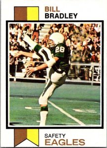 1973 Topps Football Card Bill Bradley Philadelphia Eagles sk2431