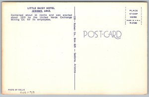 Vtg Jerome Arizona AZ Little Daisy Hotel Ghost Town 1950s View Old Postcard