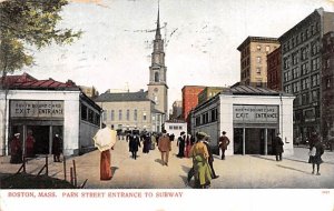 Park Street Entrence to Subway Boston, Massachusetts MA  