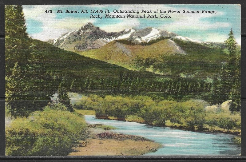 Colorado - Mount Baker - Never Summer Range - [CO-274]