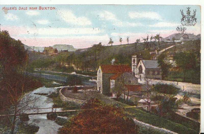 Derbyshire Postcard - Miller´s Dale - Near Buxton - Ref TZ770