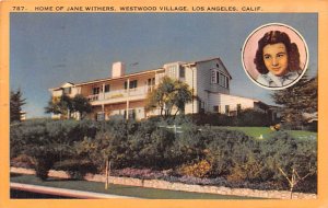 Home of Jane Withers Westwood Village, LA, California USA 1949 
