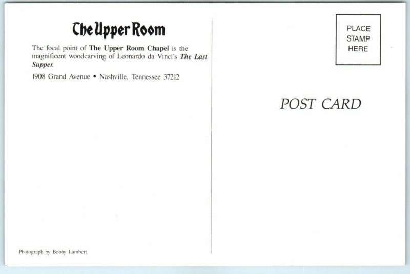 Postcard - The focal point of The Upper Room Chapel - Nashville, Tennessee