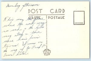 Perce PQ(Quebec) Canada Postcard Highway Through Amphitheatre c1940's Posted