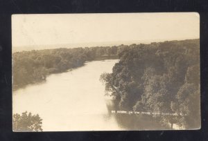 RPPC SCOTLAND SOUTH DAKOTA SD JIM RIVER SCENE VINTAGE REAL PHOTO POSTCARD