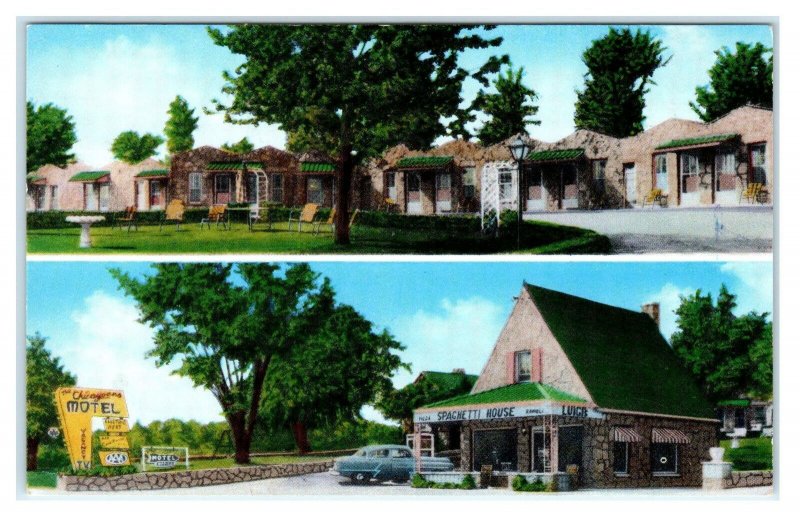 HOPKINSVILLE, KY ~ Roadside CHICAGOANS MOTEL c1950s Christian County Postcard