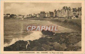 Old Postcard Parame Emerald Coast La Plage High Seas