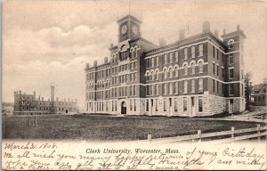 Clark University, Worcester MA Undivided Back c1907 Vintage Postcard O80