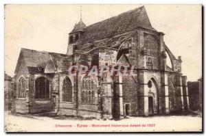 Chaource Old Postcard Church dates 1307