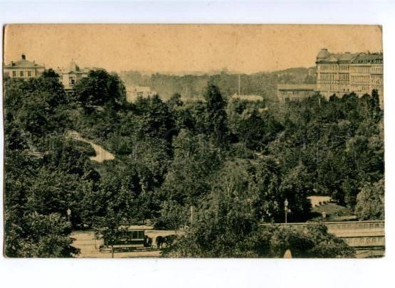 171809 HORSE TRAM Vintage undivided back postcard