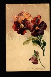 3051490 Embossed PANSY Flowers by C. KLEIN Vintage PFB pc