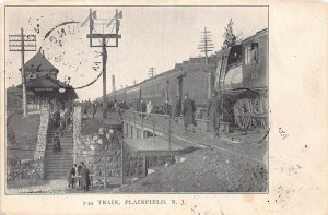 J86/ Plainfield New Jersey Postcard c1910 Railroad Depot Station 53