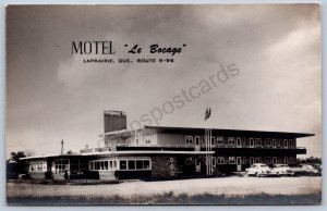 K35/ Laprairie Quebec Canada RPPC Postcard c1940s Motel Le Bocage 60