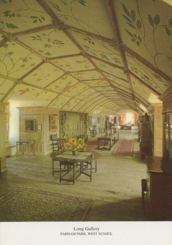 Sussex Postcard - The Long Gallery, Parham Park, West Sussex  RR9239