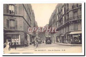 Neuilly Sur Seine Old Postcard Rue Chartres (animated)